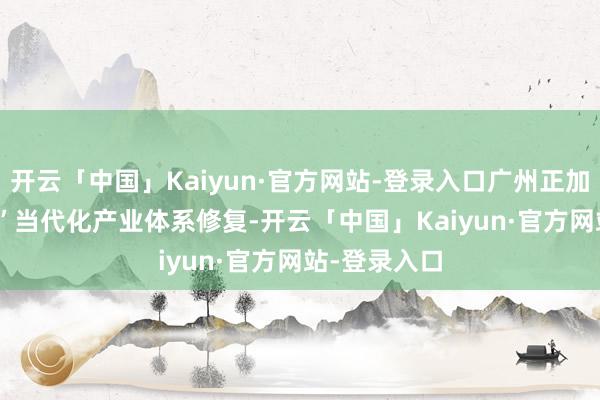 开云「中国」Kaiyun·官方网站-登录入口广州正加速“12